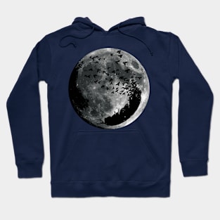 Raven Feather Moon Hoodie